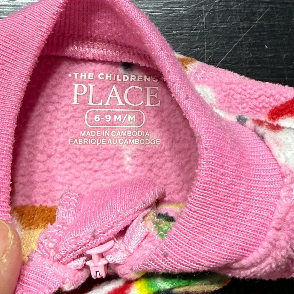 The Children's Place | Pink Holiday Footie Pajamas | 6-9M